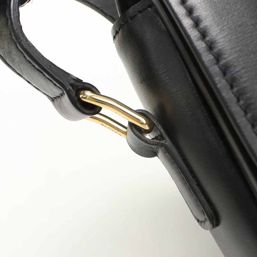 CELINE Triomphe Crossbody Shoulder Bag, Women's, Black - Picture 7 of 9